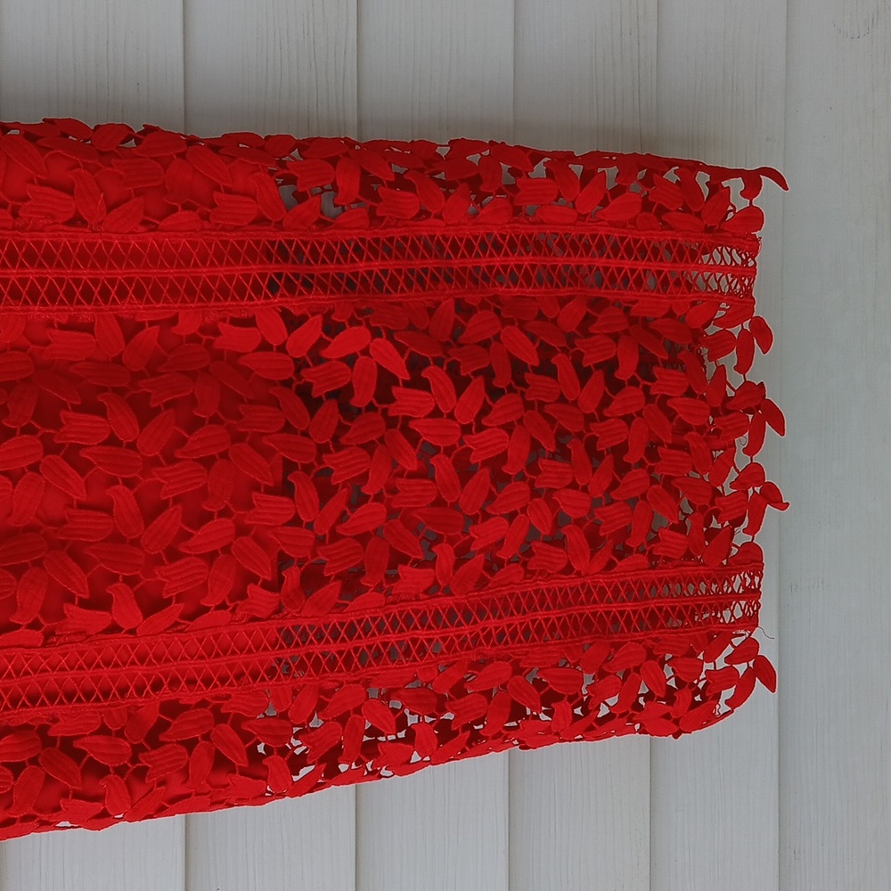 $248 Bardot Revolve Roxy Elegant Red Lace Dress - Picture 7 of 9